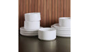 12pc Stoneware Dinnerware Set - White
