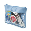 Leatherette Snack Pouch Sack 2pk - Powder Blue Floral