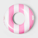 42'' Pool Tube with Handle - Sun Squad™ Pink/White: Water Float Toy, PVC, 6+ Years