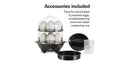 Electric Egg Cooker and Steamer - Black