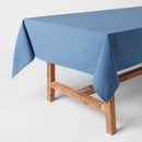 84" x 60" Cotton Blue Tablecloth Blue