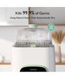 KleanPal Pro Baby Bottle Washer and Sterilizer- White & Green