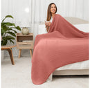 Muslin Cotton Blanket - King 108" x 90" - Dusty Rose