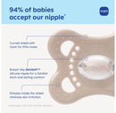 Glow in the Dark Night Pacifier 0-6m - 2pk - Girl