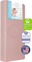 Breathable Fiber Crib & Toddler Mattress - Dusty Rose