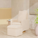 Cali Storage Ottoman - Chai Shearling
