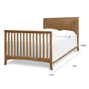 Twin/Full-Size Bed Conversion Kit - Hazelnut