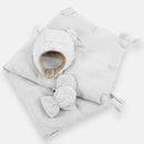 Mitten, Hat and Blanket Cub Set - Whisper White