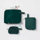 3pc Toiletry Kit and Bag - Green