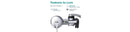 PLUS Faucet Horizontal Mount Water Filtration System Chrome