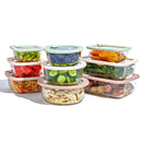 18pc Glass Food Storage Set - Desert Sage