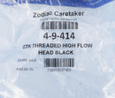 Caretaker 99 (Jandy In-Floor) High Flow Threaded Cleaning Head Jet Black 4-9-414