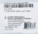 Caretaker Bayonet Style Cleaning Head Light Gray No Nozzle | 3-9-507