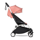 YOYO2 Stroller - White Frame, Ginger Seat Cushion + Matching Canopy