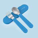 Kids' Stainless Steel Utensil Set - Blue