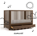 Casablanca Convertible Crib with Drawer - Hazelnut