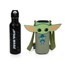 Bottle Cooler with 24 fl oz Water Bottle - Green