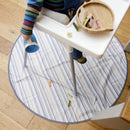 catchALL Baby Splat Mat for Under High Chair - White, Gray, Orange