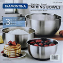 Stainless Steel Mixing Bowls with Silicone Base - 3 Pack