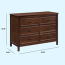 Charlie 6-Drawer Double Dresser - Espresso