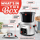4.5 QT Programmable Slow Cooker - Stainless Steel