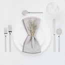 20pc Squared Straight Flatware Set Stainless Steel