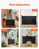 Retractable Baby Gate - Black
