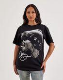 Chris Brown Autograph Big Head Rhinestone Tee