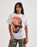Chris Brown Autograph Big Head Tee