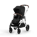 Gazelle S 2 Stroller - Silver Frame with Moon Black Seat