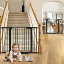 2 Pack 29.7-46" Baby Gate for Stairs - Black