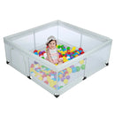 Baby Playpen for Toddler Extra Large Baby Playard Infant Safety Activity Center Sturdy Babies Playpen with Anti-Slip Suckers 49x49x24.8inch/59x59x