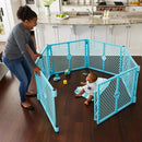 Superyard 6-Panel Baby Gate - Aqua Blue