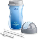 Double-Wall Insulated Flip-Top Sippy Cup with Silicone Straw and Spill-Free Lid 9oz