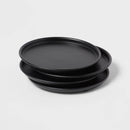 Metal Drink Coasters with Stand - Black