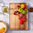 14"x20" Acacia Wood Carving and Charcuterie Board