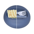 Insulated Leakproof Bowl with Collapsible Utensils - Slate