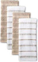 Cotton Kitchen Towel Set - Tan Stripe