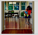 Extra Wide Wooden Baby Gate - Natural Wood