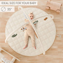 Baby Play Gym - Soft Cotton Mat with 6 Toys