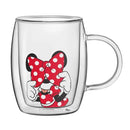 Disney Peek-a-Boo 13.5 oz Double Wall Glass Mug, Set of 4