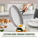 Nova 7pc Ceramic Nonstick Aluminum Cookware Set
