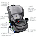 Poplar Convertible Car Seat - Glacier Graphite