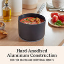 3.5qt Hard-Anodized Nonstick Sauce Pan with Lid