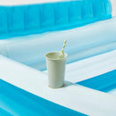 Oval Kiddie Pool with Bench - 140 Gallon