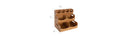 4pc Bamboo Stackable Organizer Storage Bins Set
