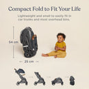 Metro+ Deluxe Compact Baby Stroller - London Grey