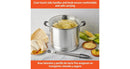 32Qt Aluminum Steamer with Glass Lid