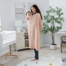 Baby Waffle Blanket, 40" X 40" By Comfy Cubs - Blush