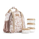 Insulated Lunch Kit with 4 Containers - Mushroom Liquid Marble